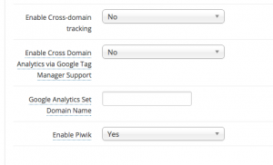 Cross domain tracking for Google Analytics