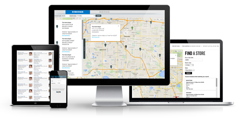 responsive store locator