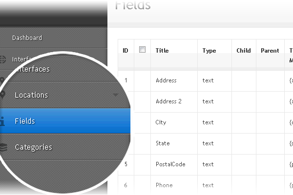 Control data types and relationships