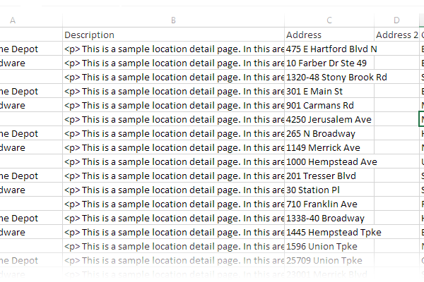 Point and click, drag and drop store locator software features