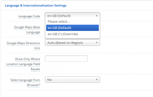 Changing language strings in the Interface