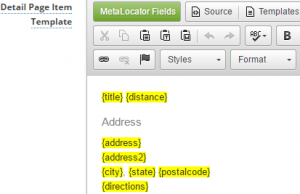 template Store Locator rich snippets, structured content