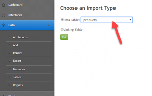 Importing product data