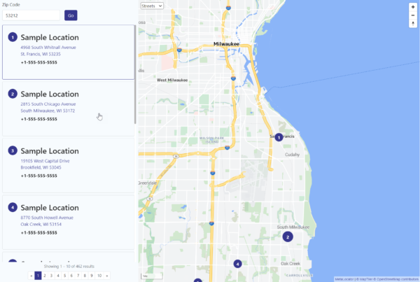 simple retail store locator